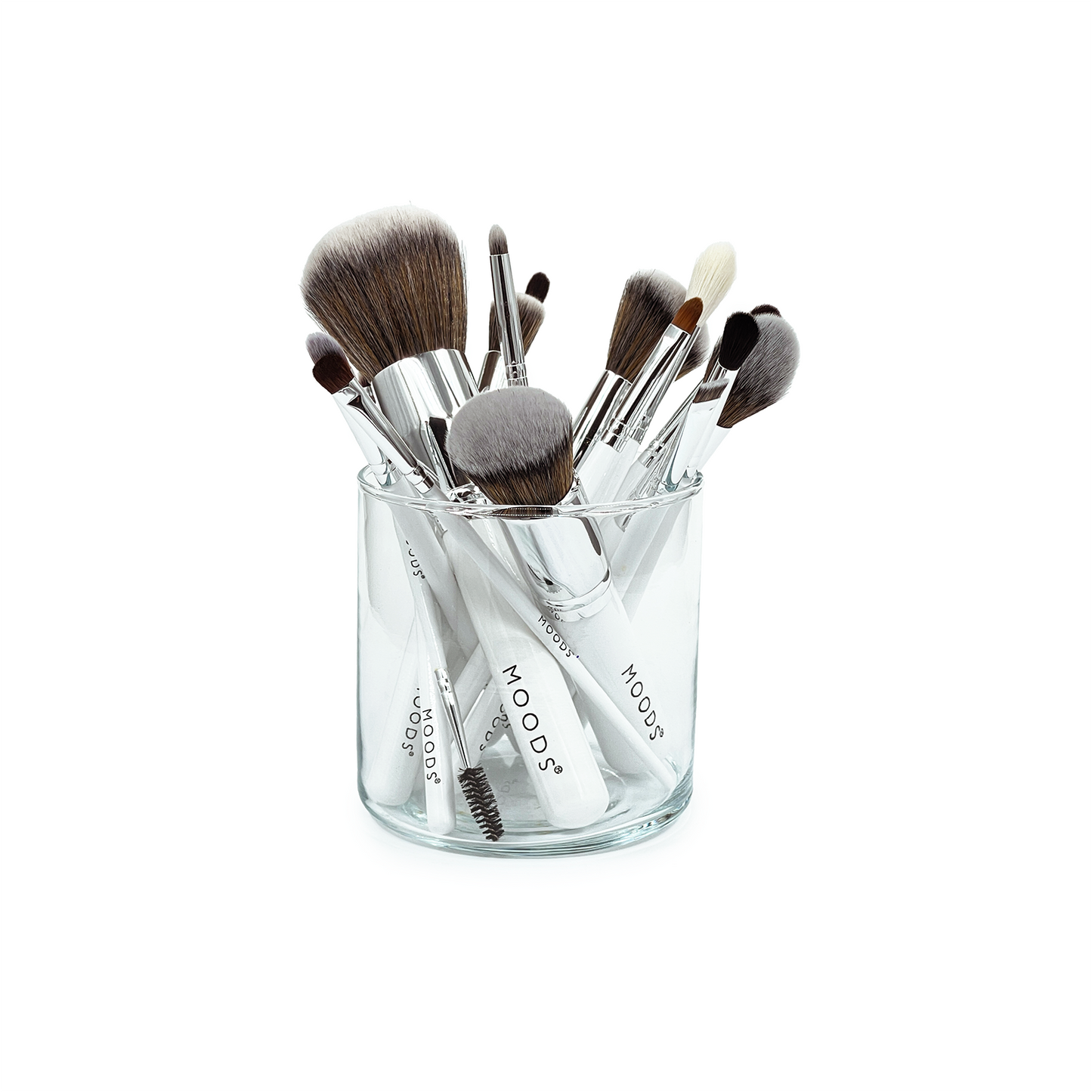 Toilettas Moods oprolbaar voor make-up kwasten incl. make-up kwastenset van 16 nu met beauty blender cadeau