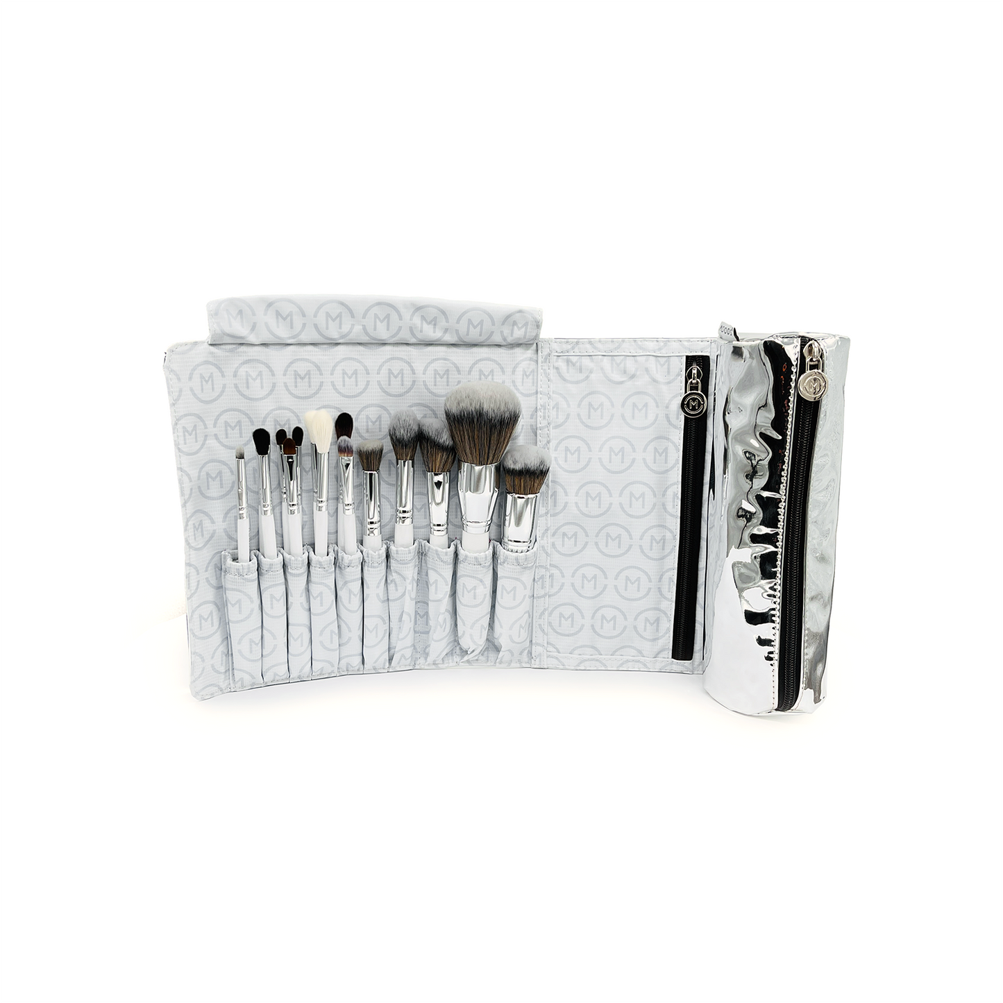 Toilettas Moods oprolbaar voor make-up kwasten incl. make-up kwastenset van 16 nu met beauty blender cadeau