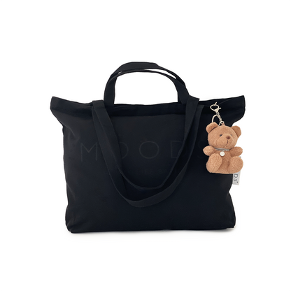 Moods Tas zwart met beertje